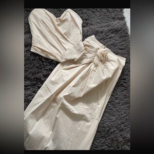 NWT ZARA Atelier Viral BLOG FAVE cream set skirt + corset top limited ED size M